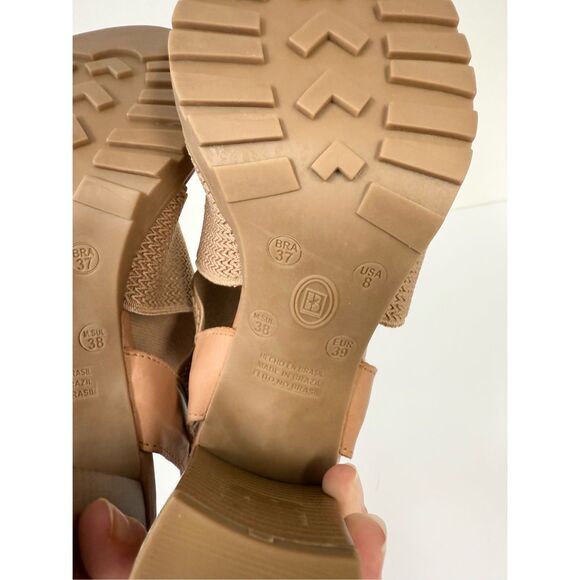 Bottero Block Heel Stretch Strap Leather Heels US 8 Brazil - Picture 7 of 7